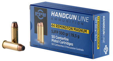 Prvi Partisan PPH44MF 44 Remington Magnum Semi Jacketed Flat Point 300 Grain 50 Rounds