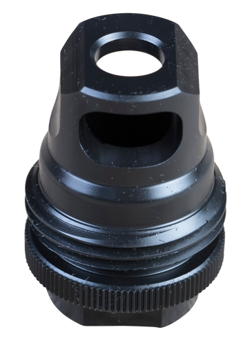 SilencerCo AC2627 ASR Muzzle Brake Black Steel 5/8"-24 Threads, 30 Cal