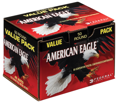 Federal American Eagle 45 ACP Full Metal Jacket 230 Grain 50 Rounds