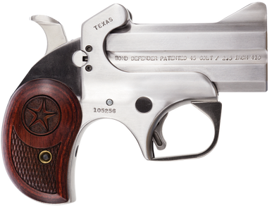 BOND ARMS Texas Defender 45 Colt, 3in. Barrel, 2rd - Stainless (BATD)