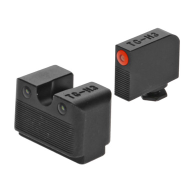 TruGlo TG231G1MC Tritium Pro  Black | Green Tritium Orange Outline Front Sight Green Tritium Rear Sight