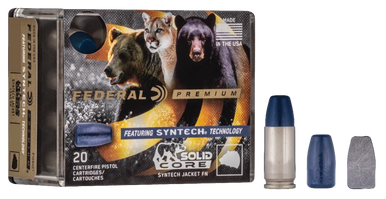 Federal Premium Pistol Ammo 357 Mag. 180 gr. Solid Core Synthetic Jacket 20 rd