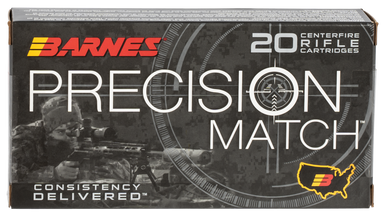 Barnes Bullets Precision Match 6.5 Creedmoor Open Tip Match 140 Grain 20 Rounds