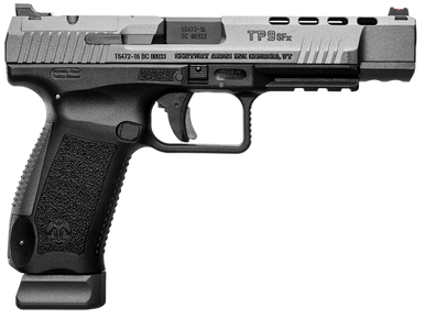Canik TP9 SFx, 9mm Luger, 5.2in. Barrel, 10rd,  Tungsten Slide - Black (HG4192GN)