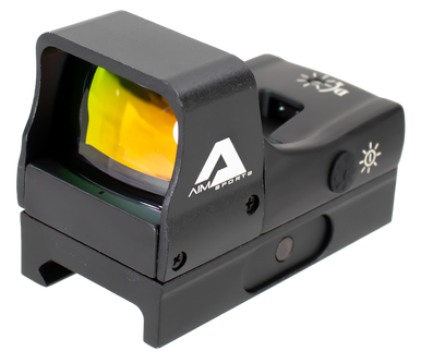 Aim Sports RT5C1 Compact Reflex Sight  Matte Black 1 x 27 mm 3.5 MOA Red Dot