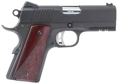Fusion Firearms 1911THORN9 Freedom Thorn Officer 9mm Luger 8+1 3.50" Chrome Target Crown Steel Barrel, Matte Black Oxide Serrated Slide & Frame w/Picatinny Rail & Beavertail