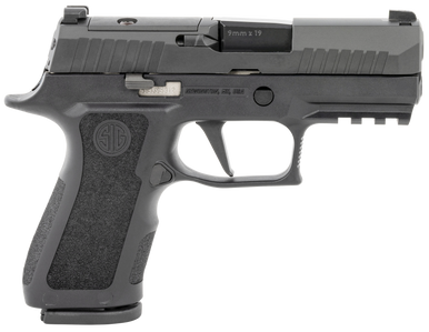 Sig Sauer 320XC9BXR3PR210 P320 XCompact 9mm Luger 10+1 3.60" Carbon Steel Barrel, Black Nitron Optic Ready/Serrated SS Slide, Black Stainless Steel Frame w/Picatinny Rail, Black XCompact Polymer Grips