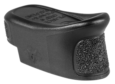Pearce Grip PGMPS+ Magazine Extension  made of Polymer with Texture Black Finish & 1" Gripping Surface for S&W M&P Shield, M&P Shield M2.0 (Adds 2rds 9mm Luger, 1rd 40 S&W)