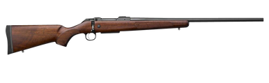 CZ-USA 07701 CZ 600 American ST1 223 Rem 5+1 24" Threaded, Black Barrel/Rec, Grade A Dark Walnut Stock, Adj. Trigger