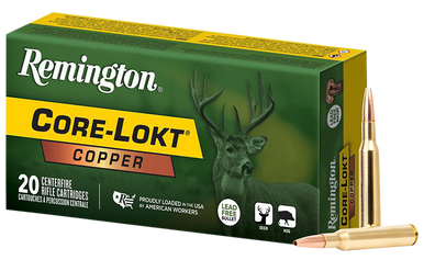 Remington Ammunition R27855 Core-Lokt Copper 270Win 130gr Copper Hollow Point 20 Rounds