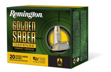 Remington Golden Saber Defense 45 ACP Brass Jacketed Hollow Point 230 Grain 20 Rounds