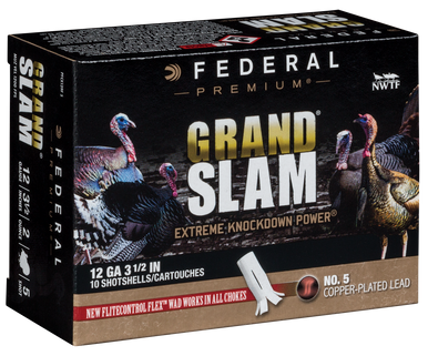 Federal Premium Grandslam Shotgun Ammo 12 ga. 3.5 in. 2 oz. 5 Shot 10 rd.