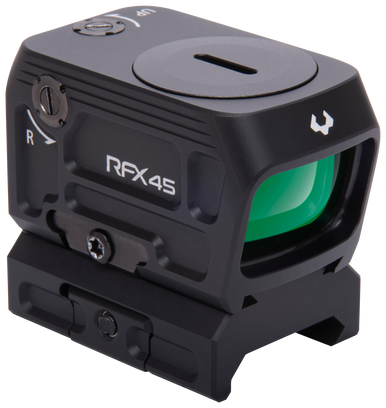 Viridian 9810059 RFX45  Black Anodized 1 x 24 mm x 15.5 mm 5 MOA Green Dot ACRO/Picatinny Low Mount