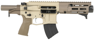 Maxim Defense MXM50800 PDX 505-SPS 7.62x39mm Caliber with 5.50" Barrel, 20+1 Capacity, Arid Brown Metal Finish, Arid Brown Polymer Grip
