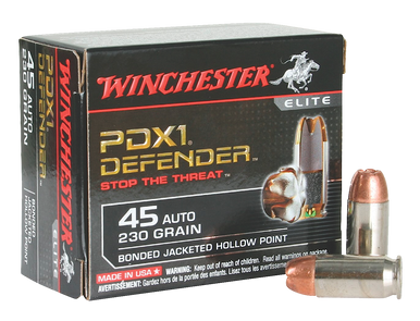 Winchester Defender 45 ACP Bonded Jacket Hollow Point 230 Grain 20 Rounds