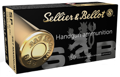 Sellier & Bellot SB357B Handgun  357Mag 158gr Soft Point 50 Rounds