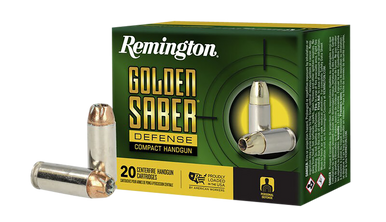 Remington Golden Saber Defense 10mm Auto Jacketed Hollow Point 180 Grain 20 Rounds - R21370