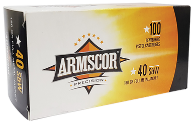 Armscor Range Value Pack Pistol Ammo 40 S&W 180 gr. FMJ 100 rd.