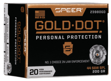 Speer Gold Dot Handgun Ammo 44 Spl. 200 gr. HP 20 rd.
