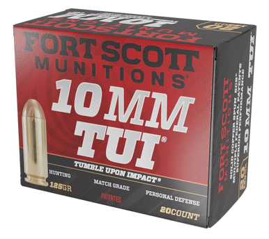 Fort Scott Munitions Pistol Ammo 10mm 125 gr. TUI 20 rd.