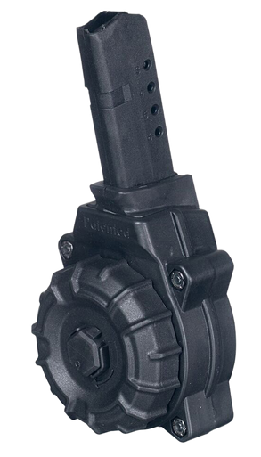 ProMag DRMA34 Standard  30rd Drum 9mm Luger Compatible w/ Glock 43 Black DuPont Zytel Polymer
