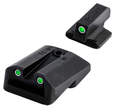 TruGlo TG231N1 Tritium  Black | Green Tritium Front Sight Green Tritium Rear Sight