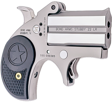 Bond Arms BASTB Stubby  22 LR 2rd Shot 2.20" Matte Stainless Steel Frame Black Textured Polymer Grips