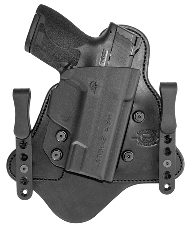 Comp-Tac C225SW250RBSN MTAC  IWB Black Kydex/Leather Belt Clip Fits S&W M&P Shield EZ 380 Right Hand