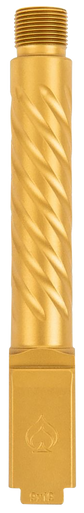 Ballistic Advantage BAPSG195T3G Premium Series  Threaded/Spiral Fluted, 9mm Luger, Gold PVD, Fits Glock 19 Gen 3-5