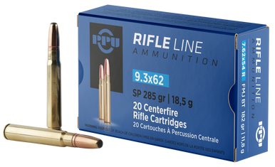 Prvi Partisan PPU PP9362 9.3mmx62 Mauser Soft Point 285 Grain 20 Rounds