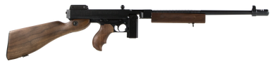 Thompson T110SH 1927A-1 Deluxe 45 ACP Caliber with 18" Barrel, 10+1 Capacity (Stick), Blued Metal Finish, American Walnut Stock Horizontal Wood Grip Right Hand
