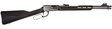 Rossi Rio Bravo Lever Action Rifle .22 Long Rifle 18" 15 Rounds Polymer Stock Adjustable Sights US Flag Engraving