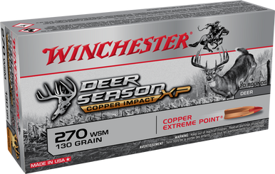 Winchester Copper Impact 270 WSM Copper 130 Grain 20 Rounds