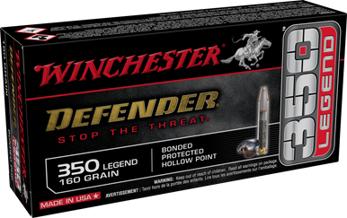 Winchester Defender Rifle Ammo 350 Legend 160 gr. Bonded PHP 20 rd.