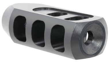 TacFire  Tanker Muzzle Brake  Black Oxide Steel with 1/2"-28 tpi Threads 2.76" OAL 1.37" Diameter for 5.56x45mm NATO
