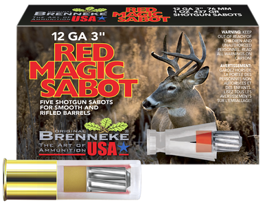 Brenneke Red Magic Sabot Slugs 12 ga. 3 in. 1 oz. 5 rd.