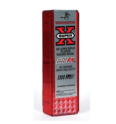 Winchester Super-X .22 Long Rifle Hollow Point 37 Grain 100 Rounds