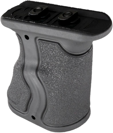 FAB Defense FXGRADMB Gradus Ergonomic Forward Grip Angled, Black Polymer with Rubber Overmold, Fits M-Lok Rail
