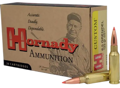 Hornady Custom Rifle Ammo 6.5 Grendel 123 gr. SST 20 rd.
