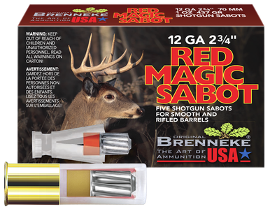 Brenneke Red Magic Sabot Slugs 12 ga. 2 3/4 in. 1 oz. 5 rd.