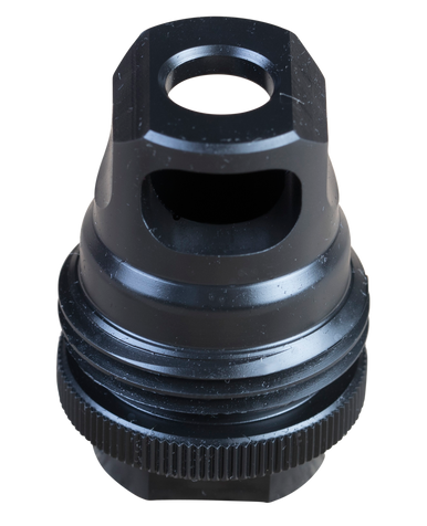 SilencerCo AC2628 ASR Muzzle Brake Black Steel 1/2"-28 Threads 9mm, Luger