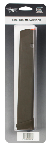 Glock 33rd 9mm Luger Magazine Olive Drab Green Fits Glock 17 19 26 34 45