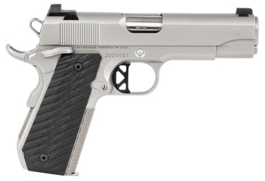 Dan Wesson 01827 V-Bob  45 ACP 8+1 4.25" Match Grade Barrel, Forged Stainless Steel Frame w/Beavertail, Serrated Bead Blasted Stainless Steel Slide, Black G10 Grip