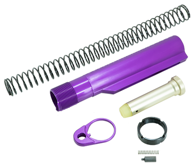 Timber Creek Outdoors ARBTKPPA Buffer Tube Kit  Purple Anodized for AR-15