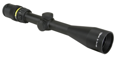 Trijicon 200000 AccuPoint  Black Hardcoat Anodized 3-9x40mm 1" Tube Illuminated Amber Triangle Post Reticle