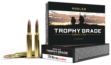 Nosler Trophy Grade Rifle Ammunition 270 Win. 130 gr. AB SP 20 rd.