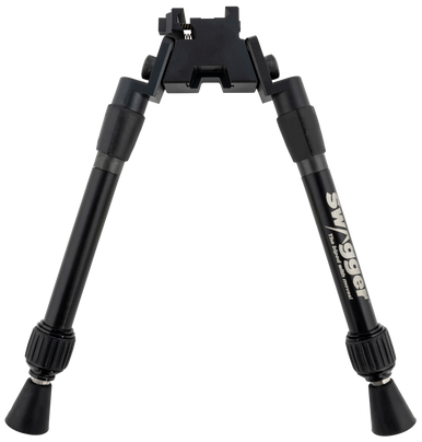 Swagger SWAGBPSEA12 Sea12 Extreme Angle Bipod with Black Finish, Picatinny Attachment & 9-12" Vertical Adjustment