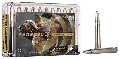 Federal Premium Cape-Shok 416 Remington Magnum Trophy Bonded Bear Claw 400 Grain 20 Rounds