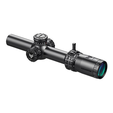 Swampfox Arrowhead LPVO Series Rifle Scope 1-6x24 30mm SFP Guerilla Dot MOA IR Black