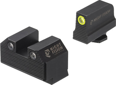 Optics Ready Stealth Night Sight Set Yellow Front Black Rear MOS Models 43x